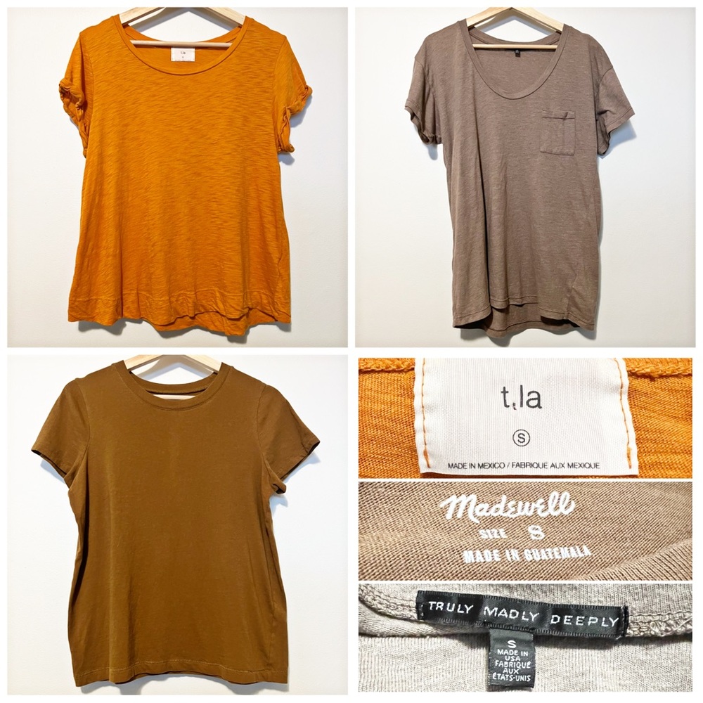 LOT of 3 Premium Tees, Size S